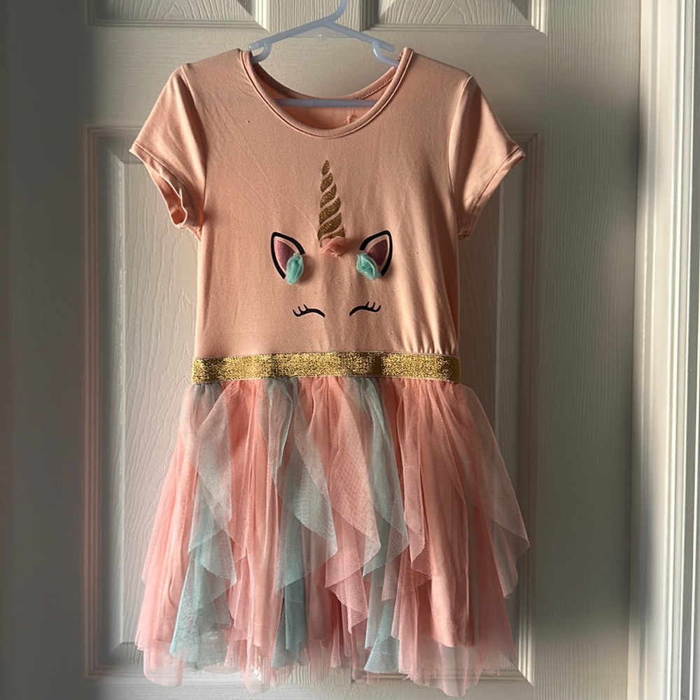 Girls Tutu Unicorn Dress Sz 6